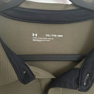 Under Armour Olive Polo Shirt XXL - Used